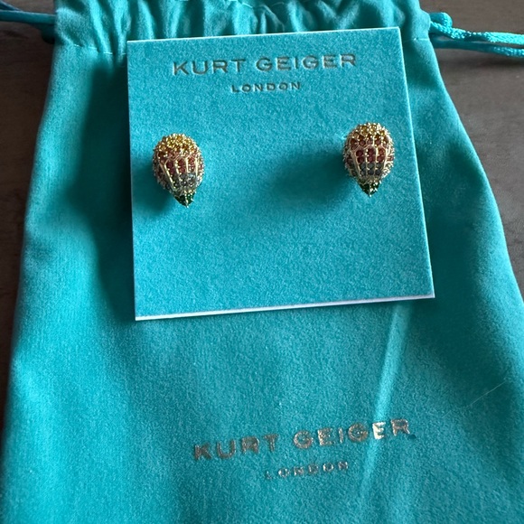 Kurt Geiger Jewelry - Kurt Geiger Gold and Green Earrings